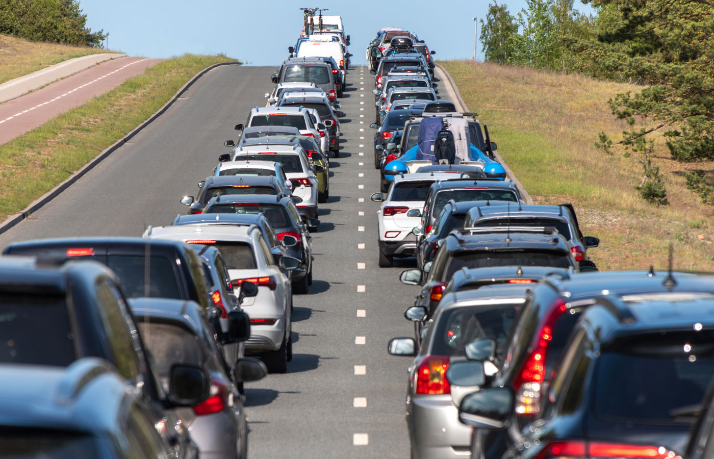 traffic jam on a highway