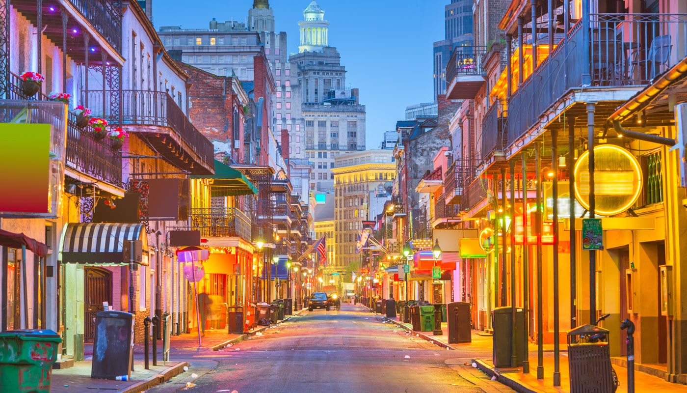 Bourbon Street, New Orleans, Louisiana, USA