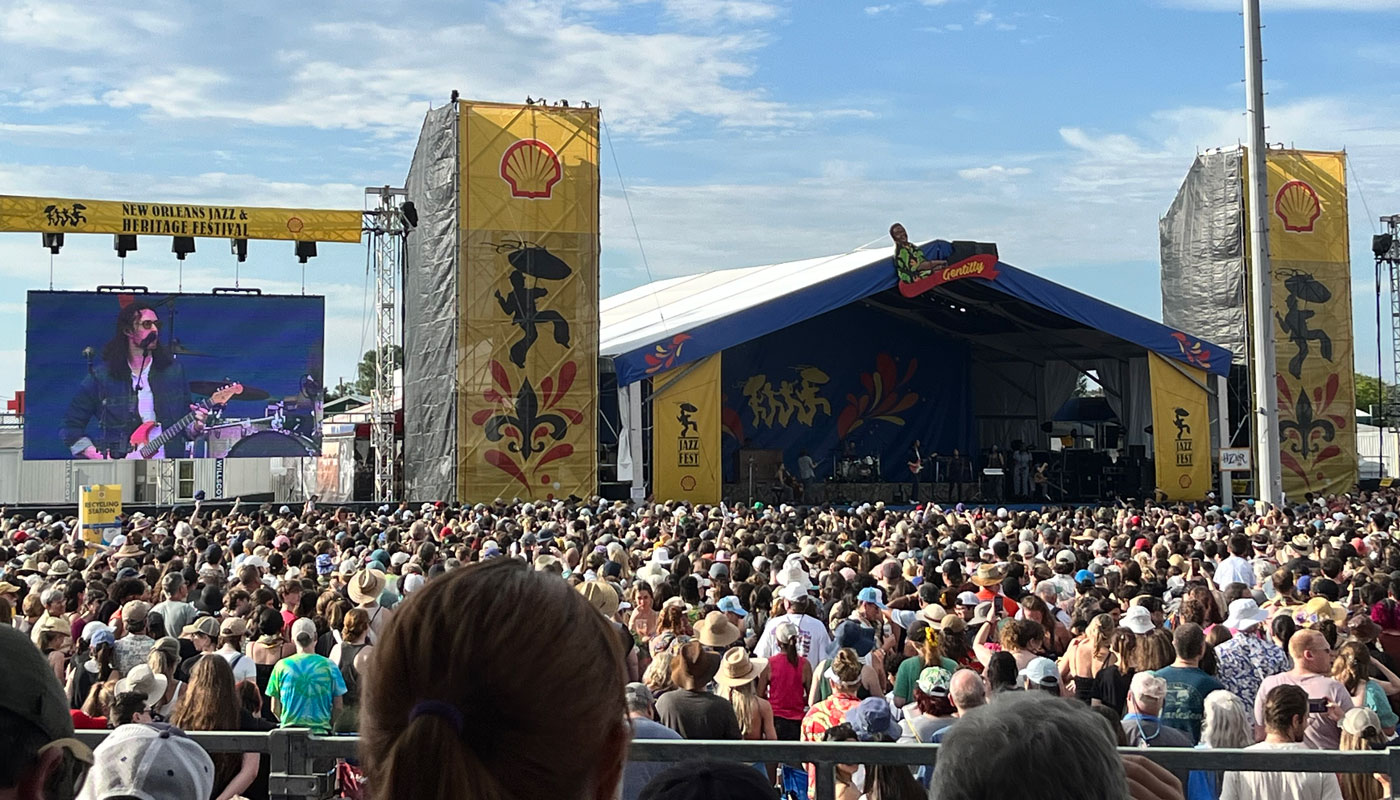 Festival crowd in New Orleans