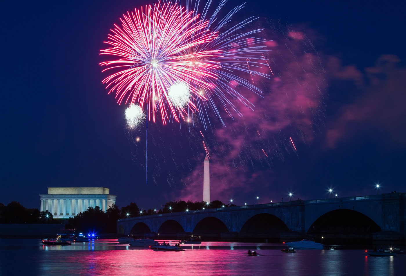 4th of July Fireworks over Washington, DC