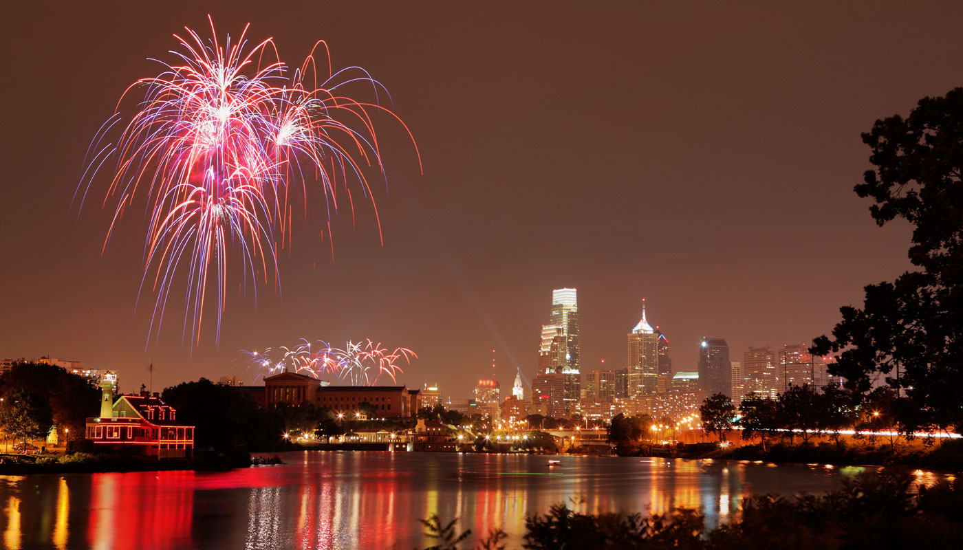 4th of July Fireworks over Pennsylvania