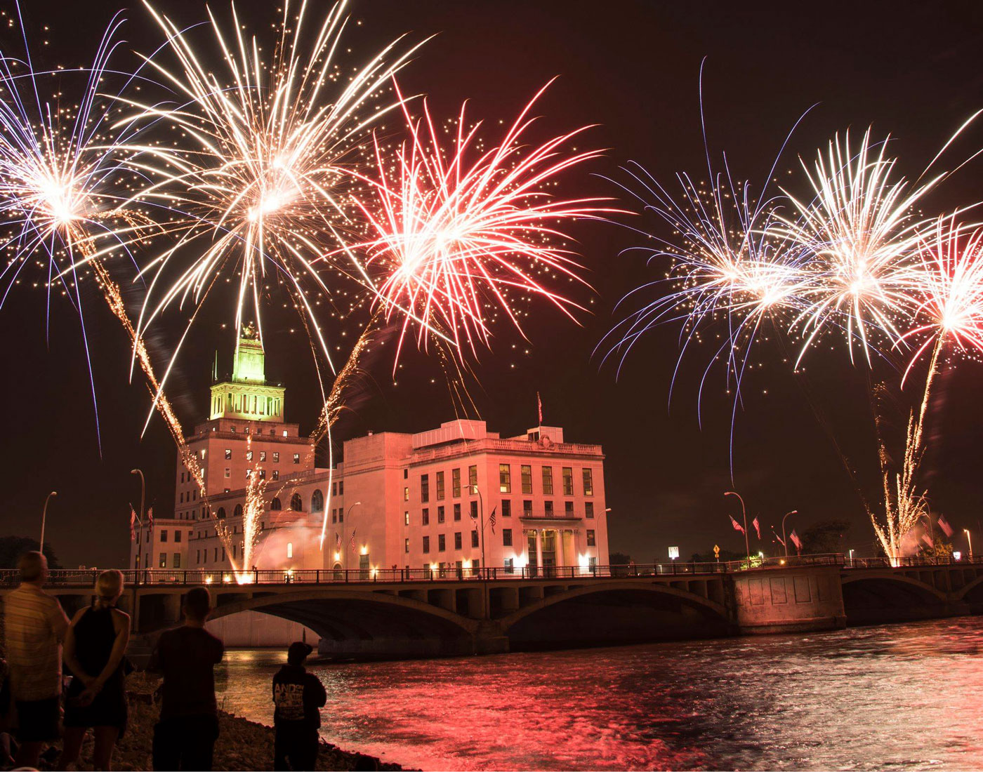 4th of July Fireworks over Cedar Rapids, IA