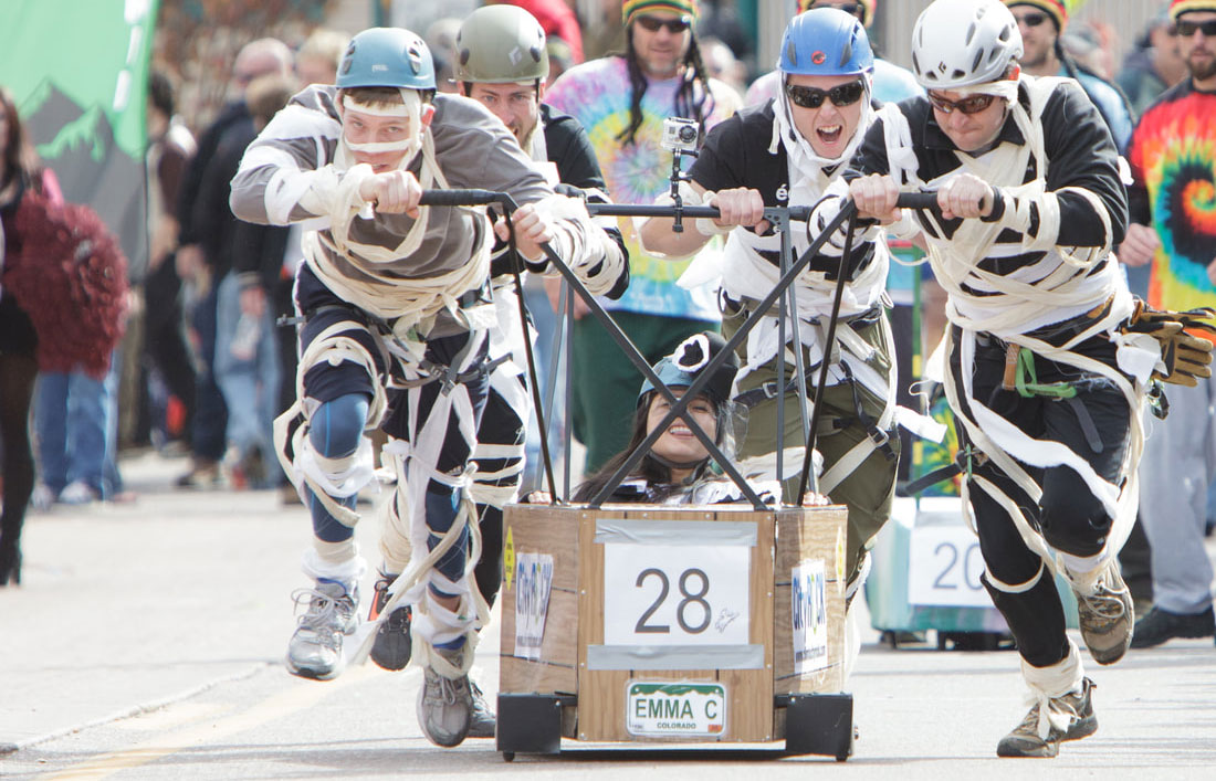 Coffin Races at Emma Crawford Festival in Manitou Springs Colorado