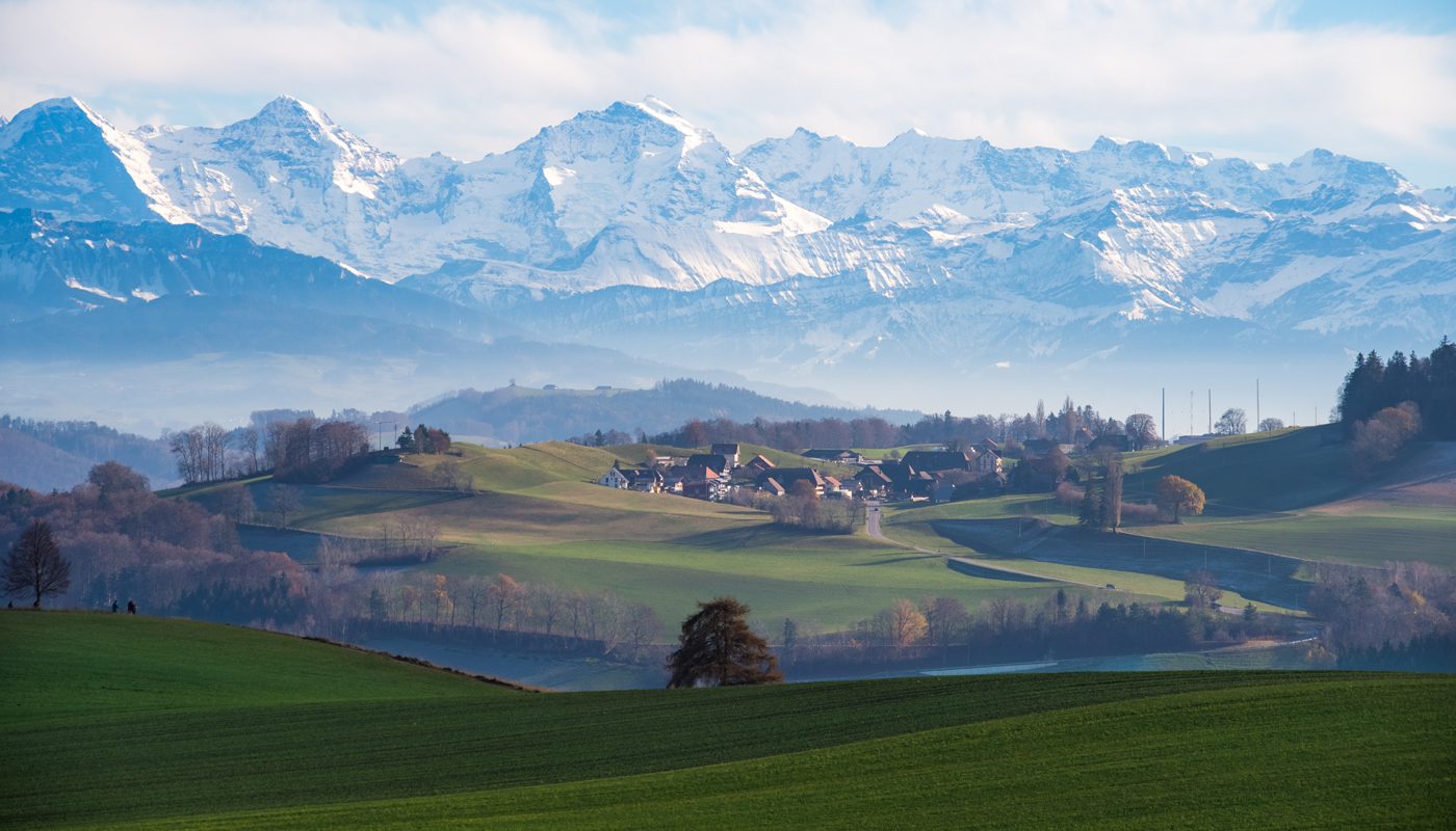 The "Dreigestirn" in the Swiss Alps and Berner Oberland