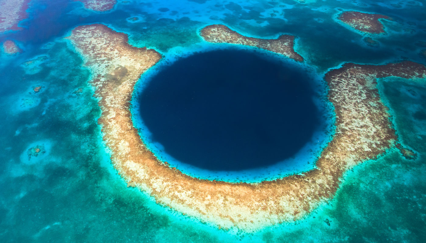 The Blue Hole in Belize