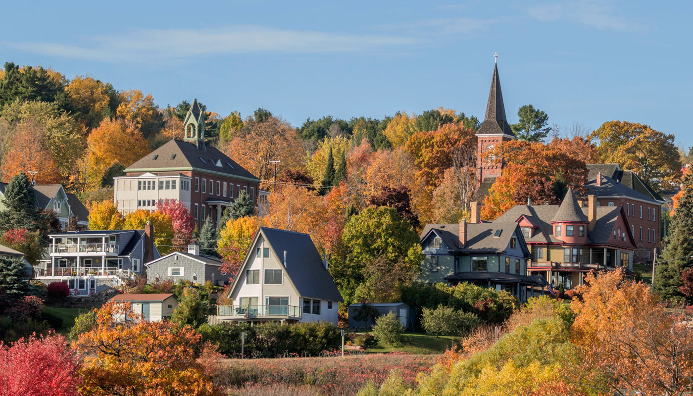 Rural Bayfield, Wisconsin on a Beautiful Fall Day