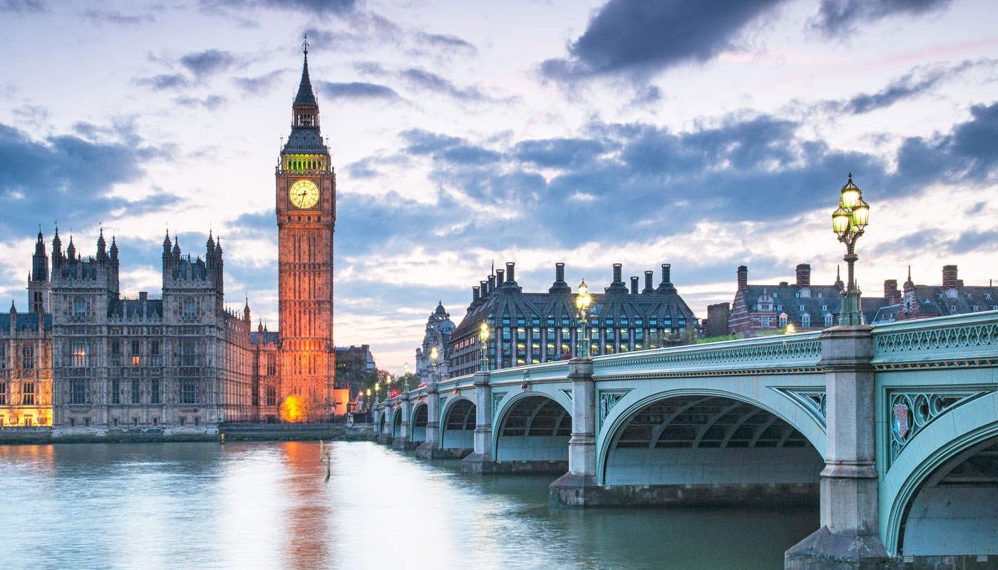 Big Ben and the Houses of Parliament at night in London, UK