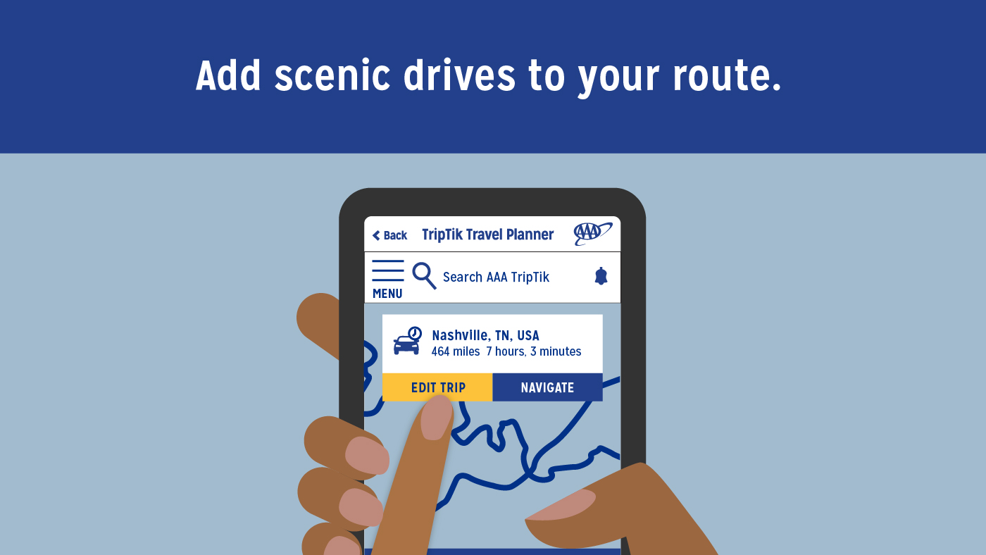 add scenic drives with aaa mobile app