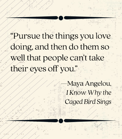 Quote from Maya Angelous i Know Why the Caged Bird Sings