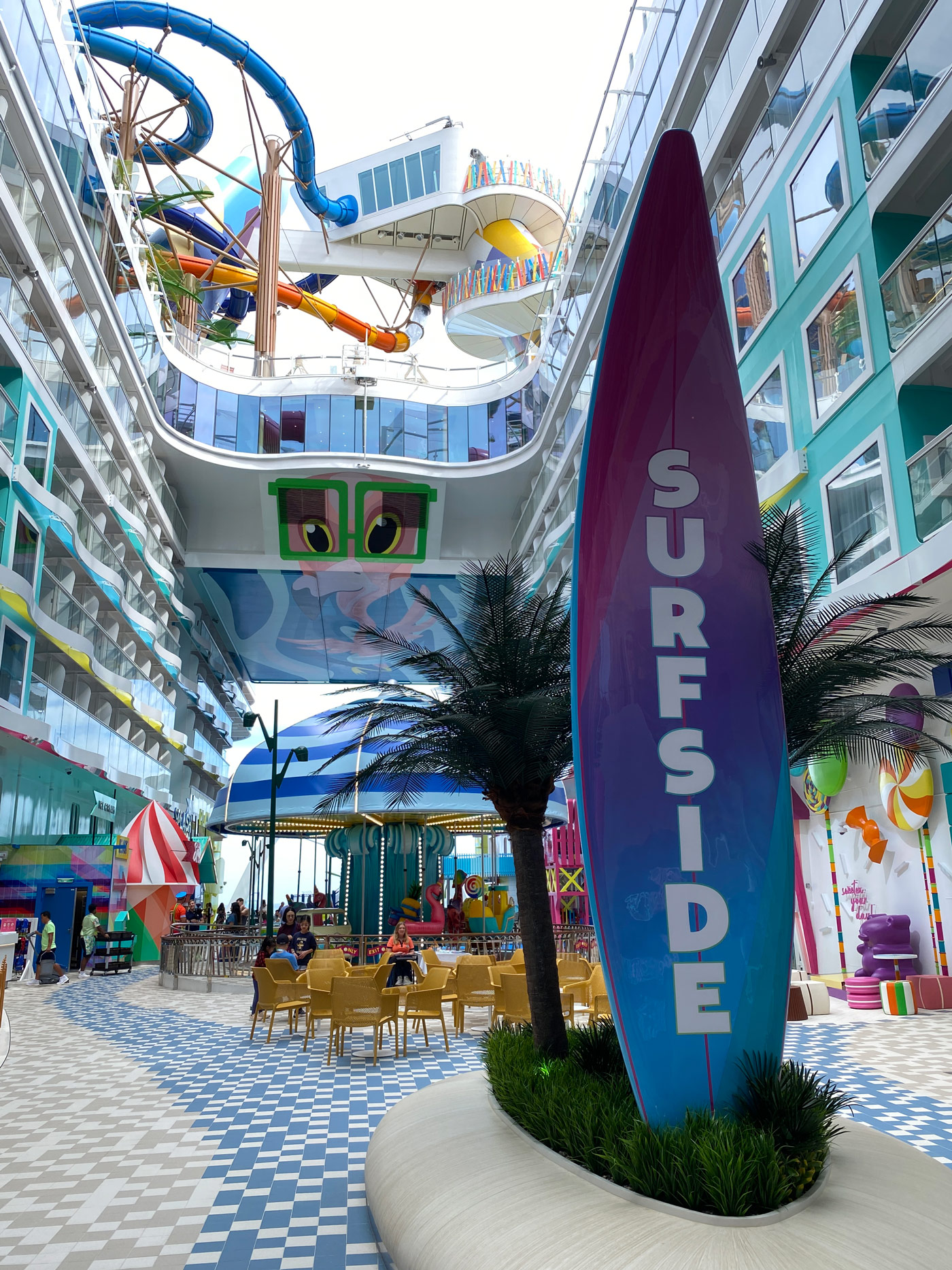 Surfside area of Royal Caribbean's Icon of the Seas