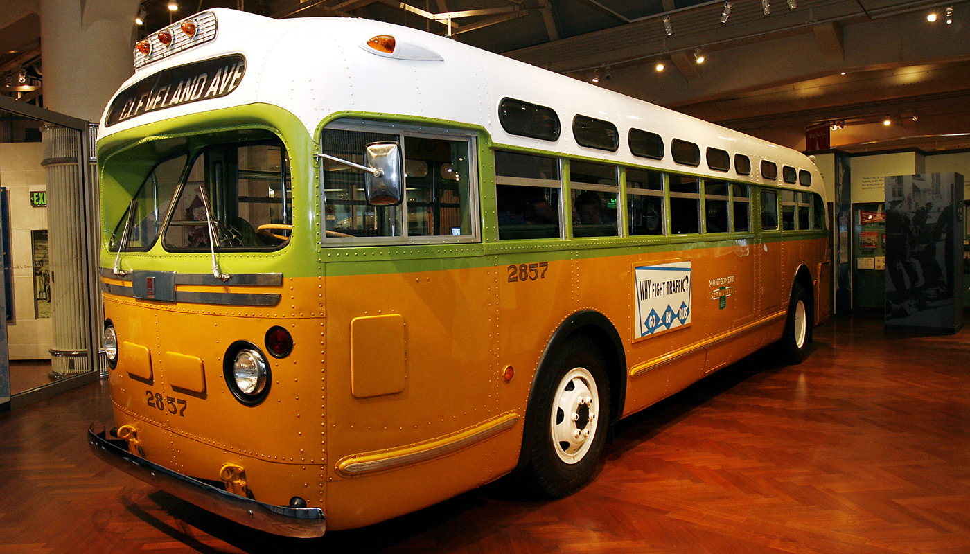Rosa Parks bus at the Henry Ford Museum