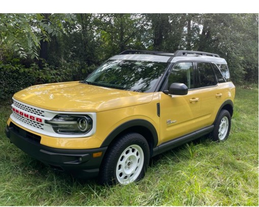 2023 Ford Bronco Heritage Model in yellow