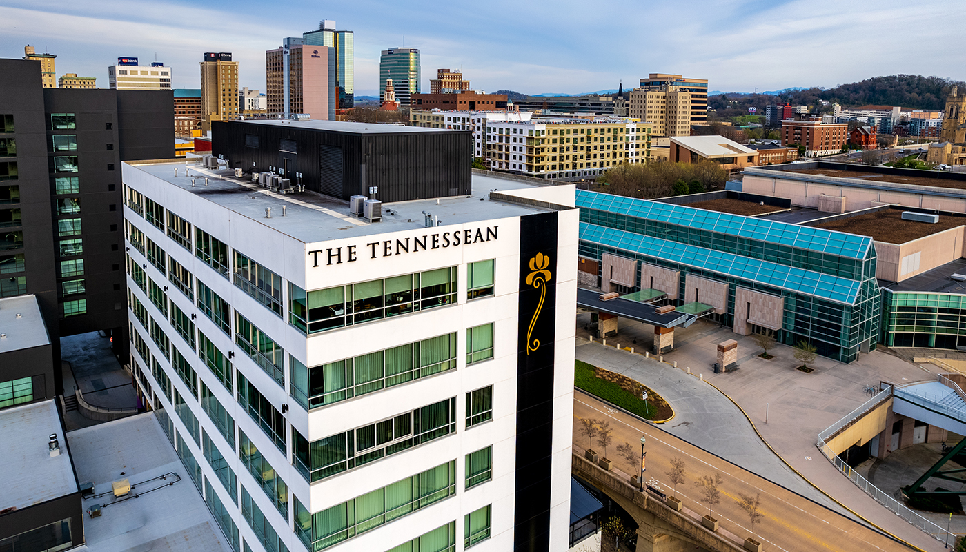 Aerial view of The Tennessean Hotel exterior