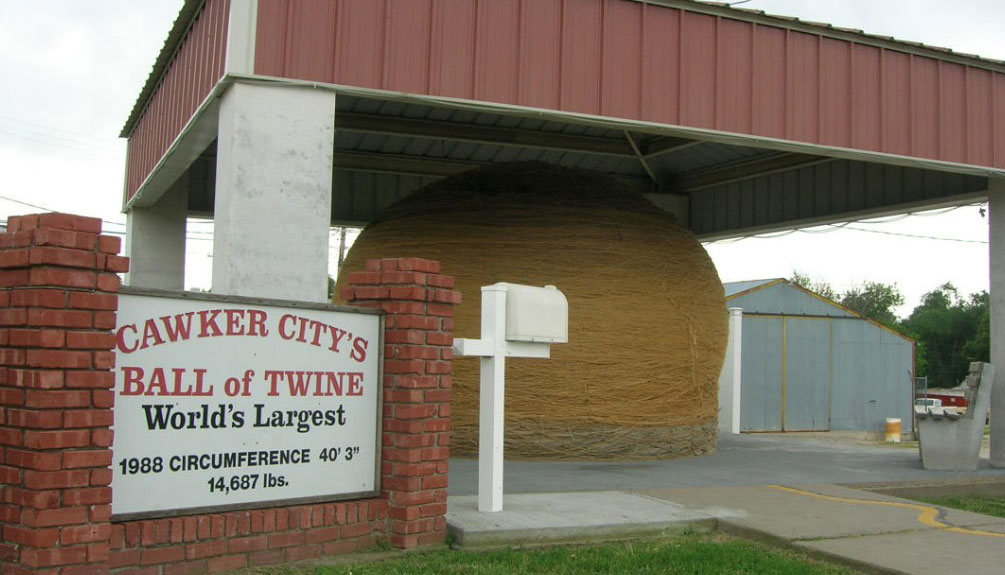 World’s Largest Ball of Twine in Cawker City, Kansas
