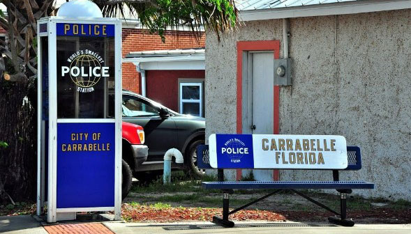 World's Smallest Police Station, Carrabelle, Florida