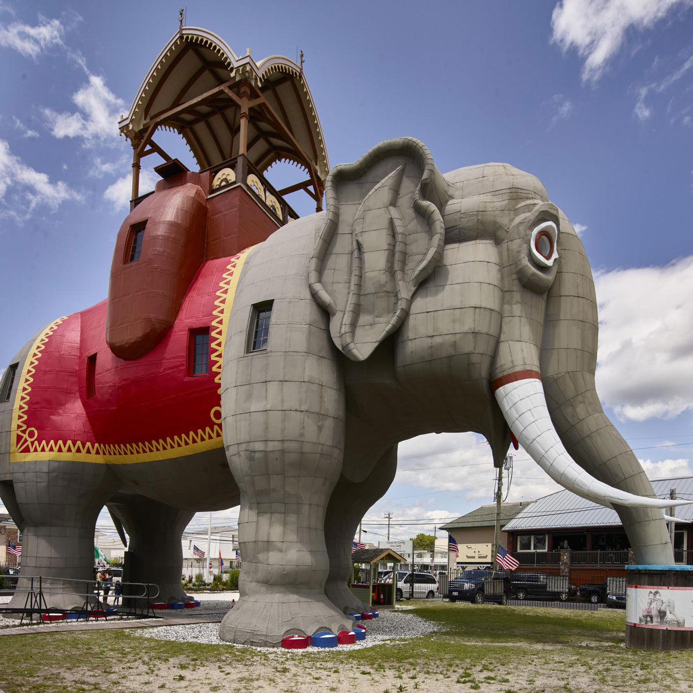Six-stories tall Lucy the elephant in Margate, NJ