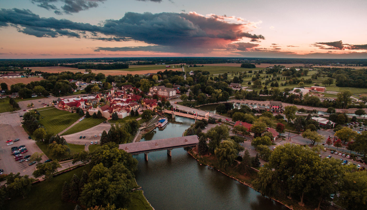 Overhead view of Frankenmuth 