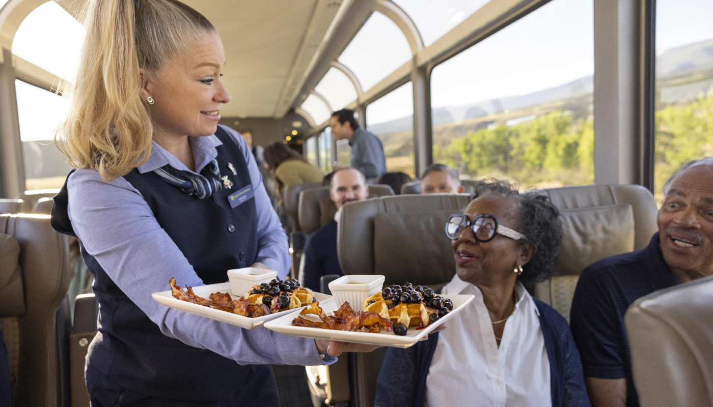 Dining Service on Rocky Mountaineer