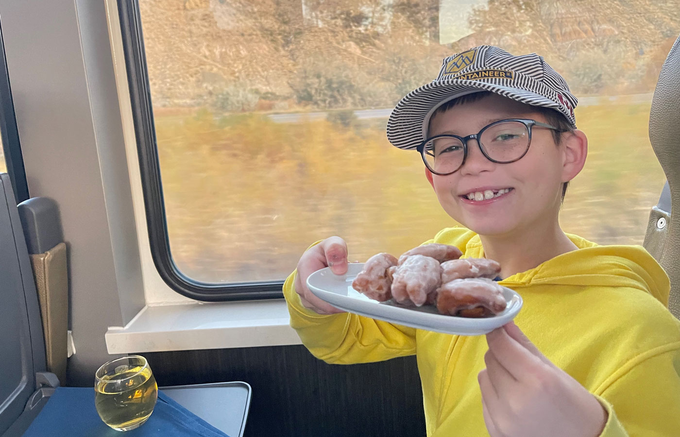 Child presenting Coloradough on Rocky Mountaineer