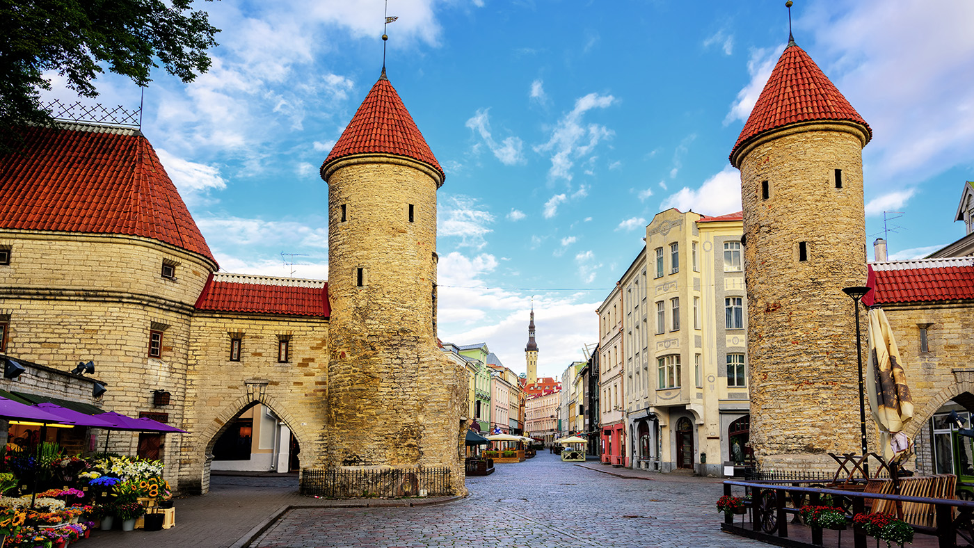 The historic old town of Tallinn, Estonia, dates to 1154
