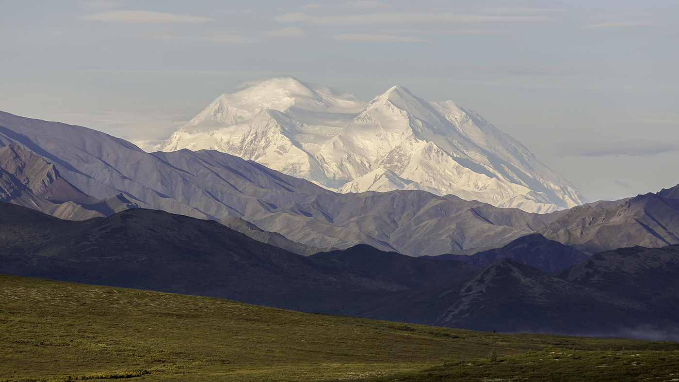 The tallest peak in North America, Denali 