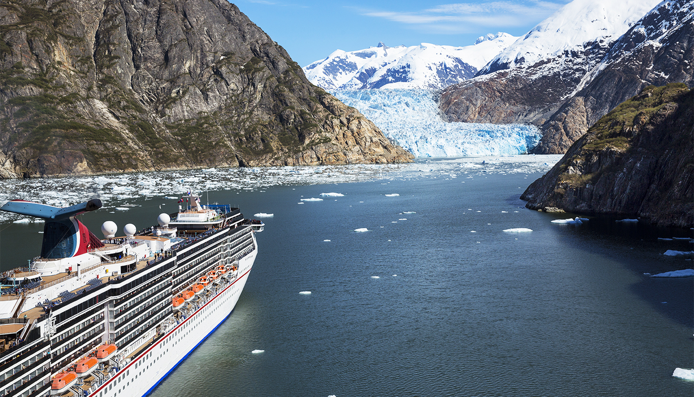 Carnival Miracle in Tracy Arm Alaska